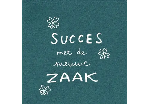 Papette Gift card - Succes met de nieuwe zaak (clover)