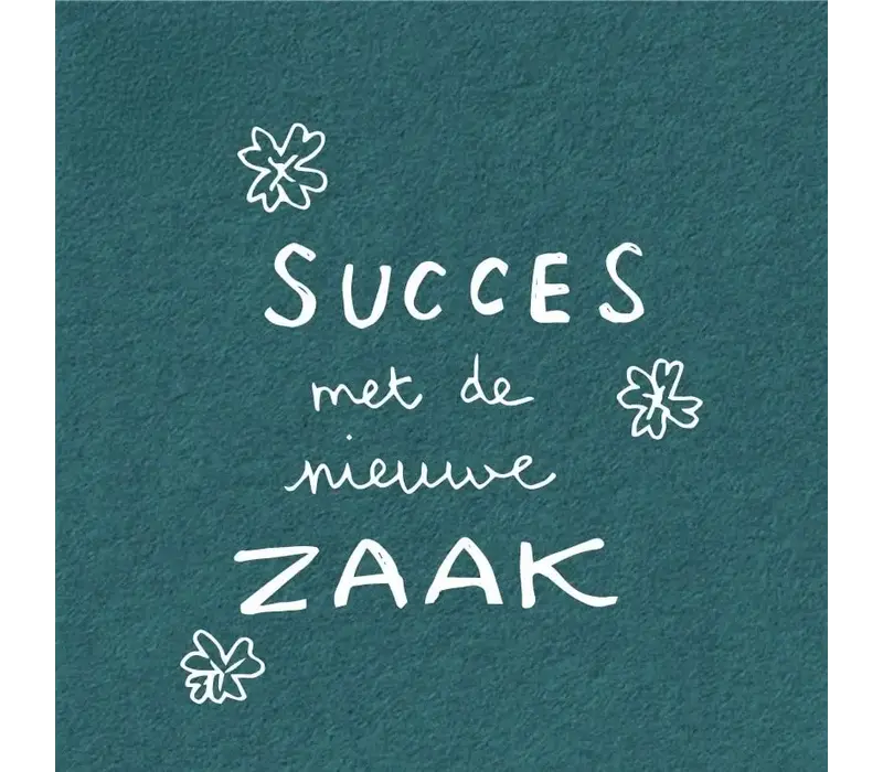 Gift card - Succes met de nieuwe zaak (clover)