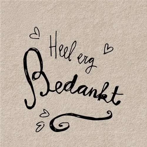 Kadokaartje - Heel erg bedankt! 