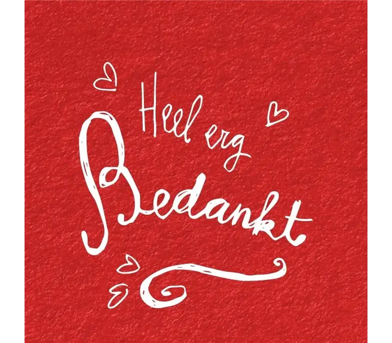 Carte cadeau - Heel erg bedankt!