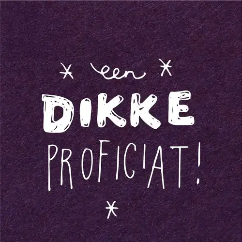 Kadokaartje - Een dikke proficiat 