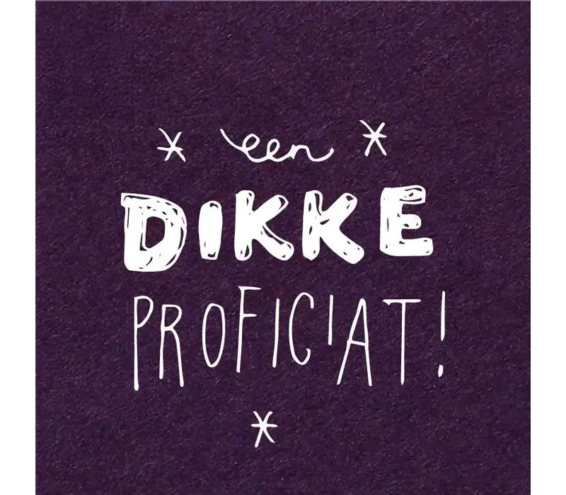 Kadokaartje - Een dikke proficiat
