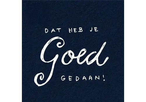 Papette Kadokaartje - Dat heb je goed gedaan!