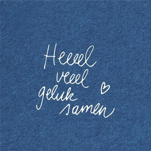 Geschenkkarte - Heel veel geluk samen 