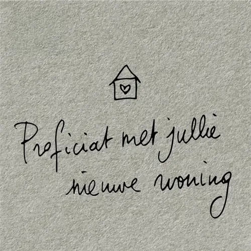 Gift card - Proficiat met jullie nieuwe woning 