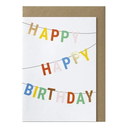 Happy Birthday Banner Greeting Card 