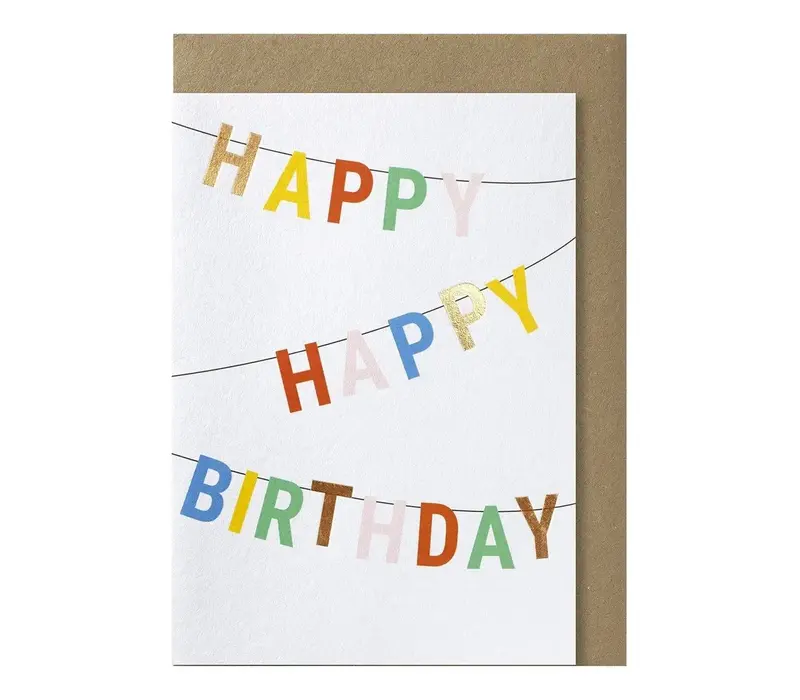 Happy happy birthday Grußkarte