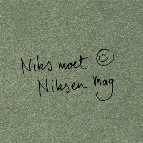 Kadokaartje - Niks moet, niksen mag 