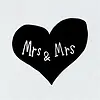 Papette Kadokaartje - Mrs & Mrs (vol hart)