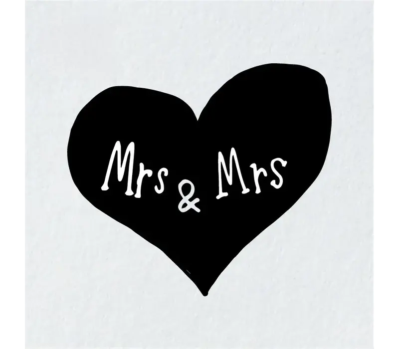 Gift card - Mrs & Mrs (full heart)