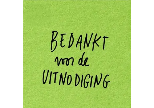 Papette Geschenkkarte - Bedankt voor de uitnodiging!