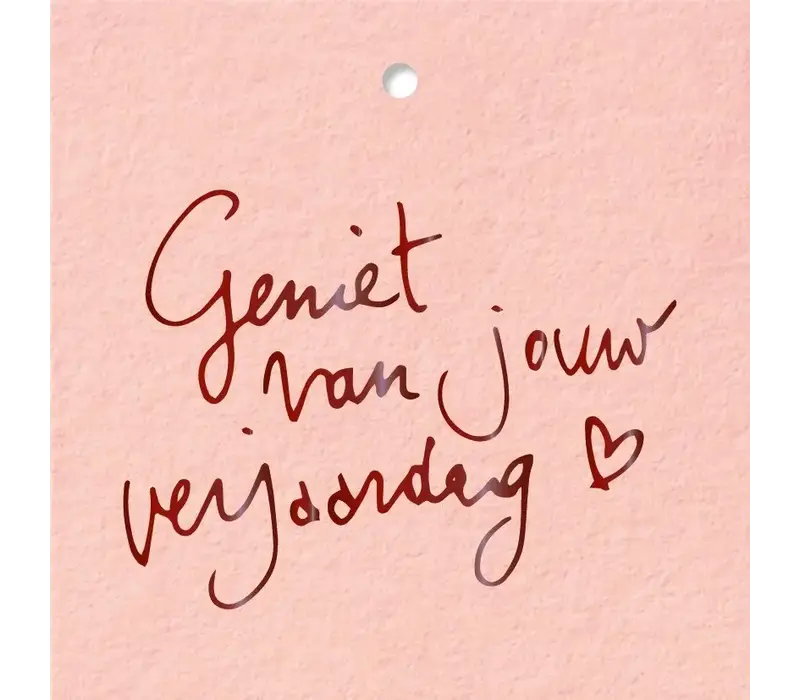 Kadokaartje - Geniet van jouw verjaardag