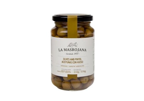 La Masrojana Arbequina-Oliven mit Kern 210 g