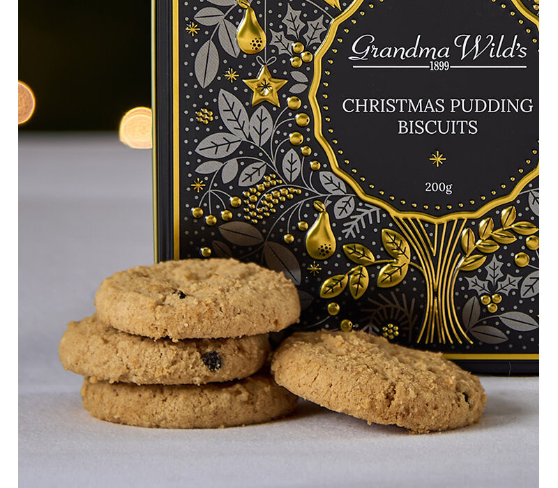 Christmas Pudding Biscuits Pear Tree - Blik 200 g