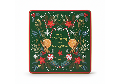 Grandma Wild's Biscuits Christmas Candycane en boîte 400 g