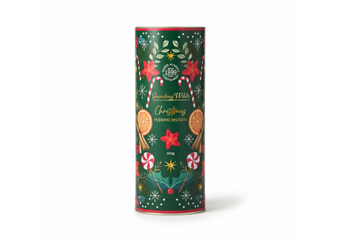 Grandma Wild&#039;s Christmas Pudding Biscuits - Candycane 200 g