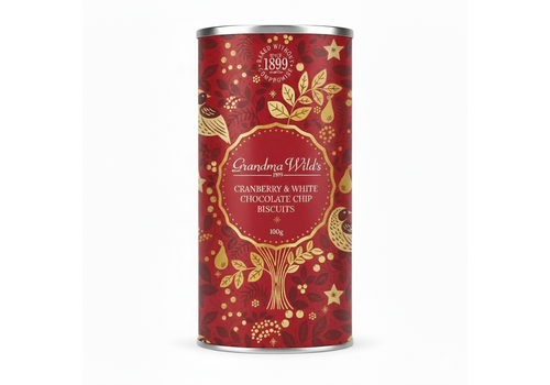 Grandma Wild's Cranberry & white chocolate chip Biscuits - Red 100 g