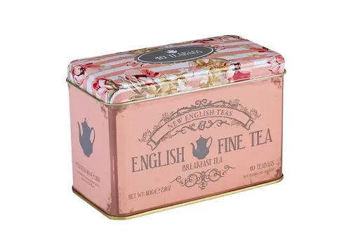 New English Tea English Fine Tea English Breakfast - Blik 40 builtjes