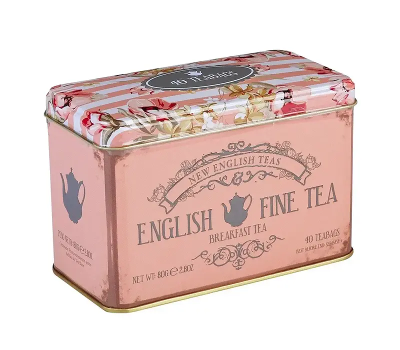 English Fine Tea English Breakfast - Blik 40 builtjes