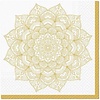 PAW Napkins Mandala golden 33 x 33 cm