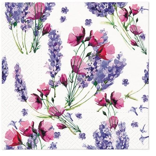 Napkins Fragrant lavender 25 x 25 cm 