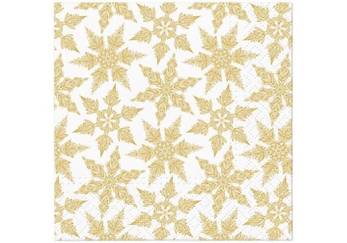 PAW Servietten Gold Winter 25 x 25 cm