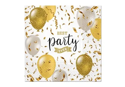 PAW Napkins Elegant balloons 33 x 33 cm