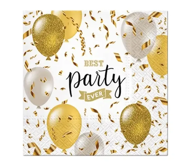 Serviettes Elegant balloons 33 x 33 cm