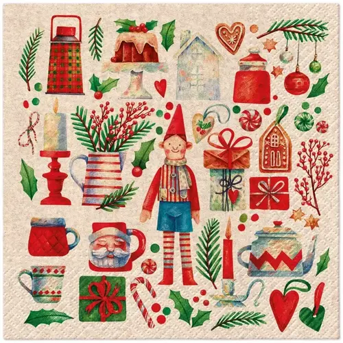 Servietten Christmas motifs 33 x 33 cm 