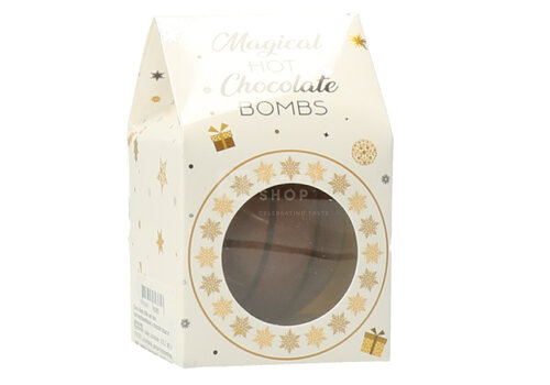 L'Heritage Chocolates Chocobomb Xmas Wit Melkchocolade met marshmallows 45 g