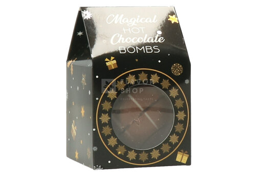 L'Heritage Chocolates Chocobomb  Xmas Noir Chocolat au lait avec guimauves 45 g