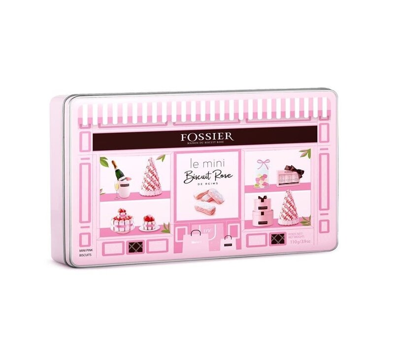 Geschenkdoos Mini Biscuit Rose de Reims - Fossier 110 g
