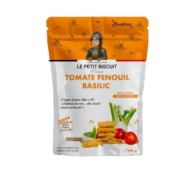 Aperitiefkoekjes met tomaat, venkel en basilicum 100 g