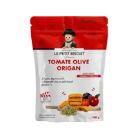 Biscuits apéritifs à la tomate, aux olives et à l'origan 100 g