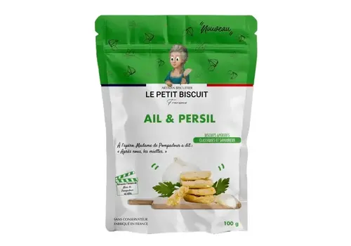 Le Petit Biscuit Garlic and parsley aperitif biscuits 100 g