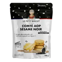 Biscuits apéritifs au Comté AOP et au sésame noir 100 g
