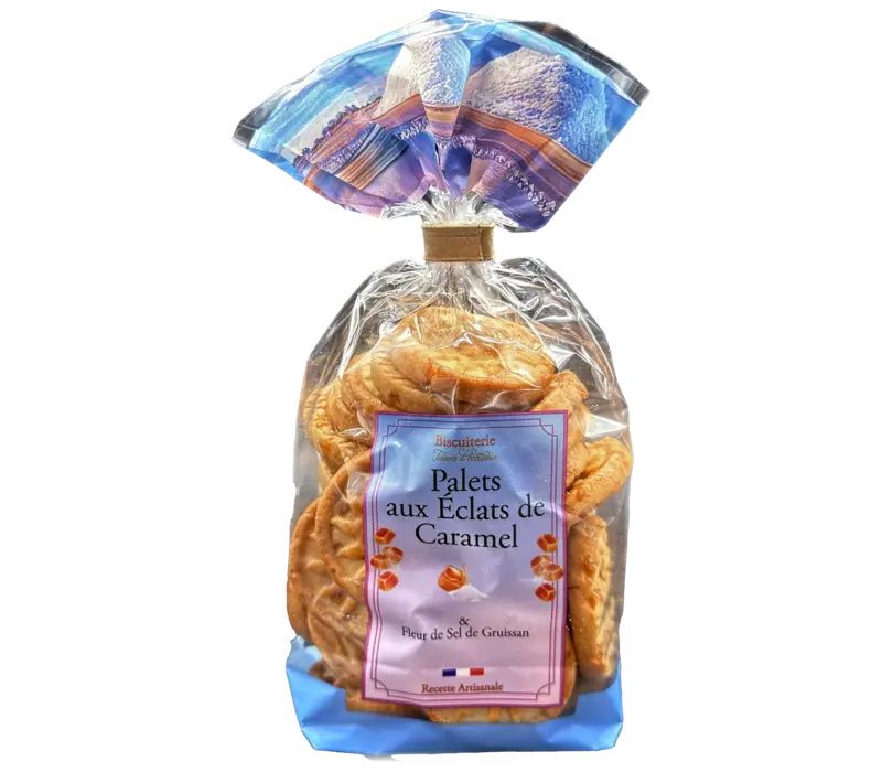 Les palets aux éclats de caramel & fleur de sel 60 g