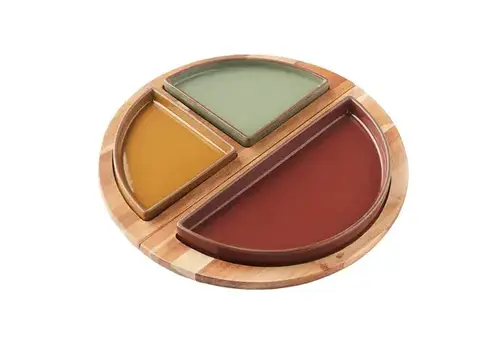 Point Virgule Servierset zum Teilen mit Magnettablett und 3 Schüsseln