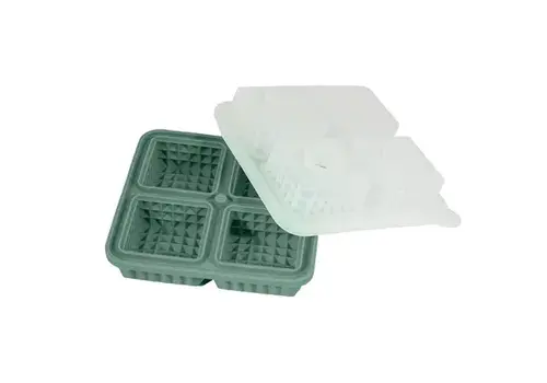 Point Virgule Ice cube spike mold Forest Green 14 x 14 x 6 cm