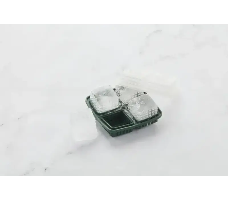 IJsvorm spike kubus Forest Green 14 x 14 x 6 cm
