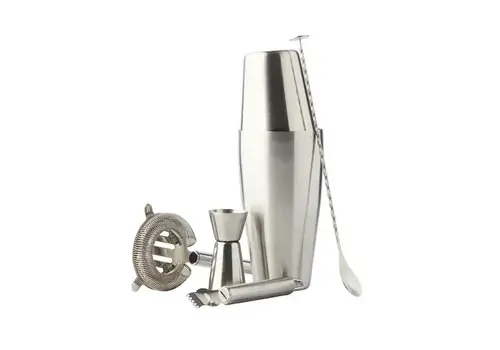Point Virgule 5-piece cocktail set with Boston shaker