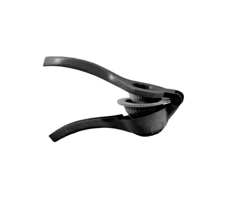 Aluminum lemon and lime squeezer, black, 22 x 7 x 6 cm