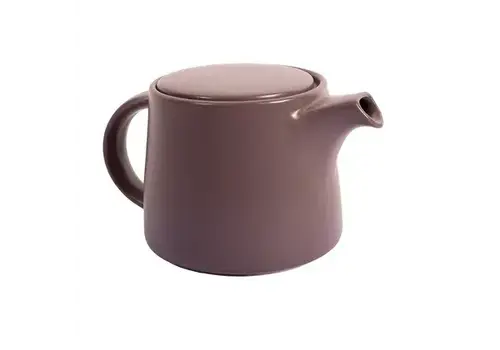 Point Virgule Theepot uit steengoed Midnight Mocha met infuser uit rvs 8 x 7 x 7 cm