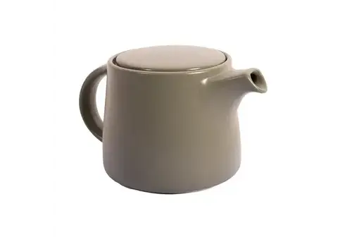 Point Virgule Olive Green stoneware teapot with stainless steel infuser 8 x 7 x 7 cm