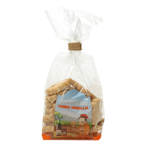 Crosetas Saladas parmesan, emmental &amp; ail 60 g 