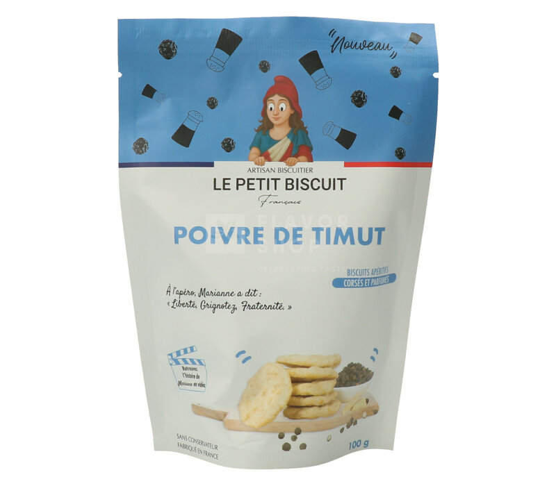 Aperitif biscuits with Timut pepper 100 g