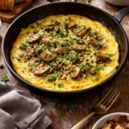 Omelet met eekhoorntjesbrood