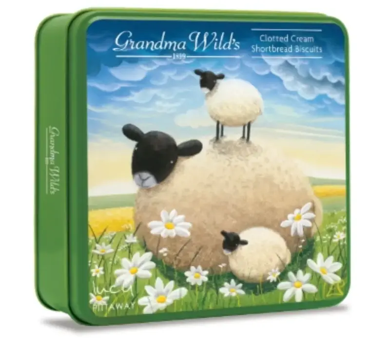 Double trouble sheep tin - Clotted cream shortbread biscuits 200 g