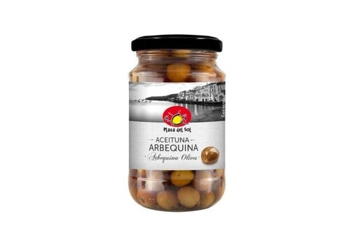 Plaza del Sol Arbequina olives 350 g