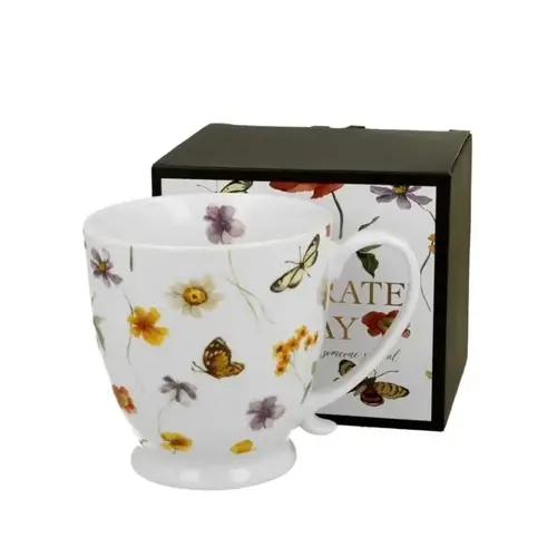 Flowers CELEBRATE TODAY, Becher mit Fuß, 480 ml, MARGARET-Geschenkbox 